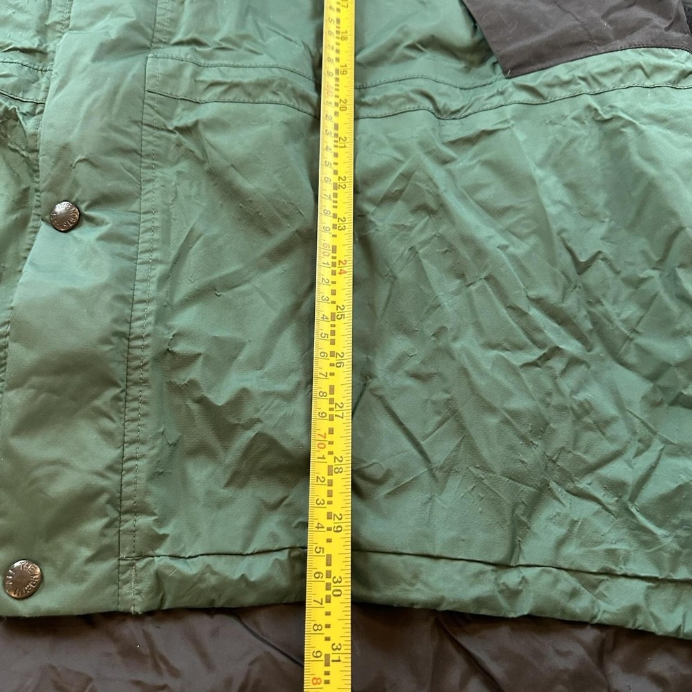 Vintage North Face Jacket Mens Extra Large Green Black Gore Tex Hood Parka Coat - Picture 8 of 16